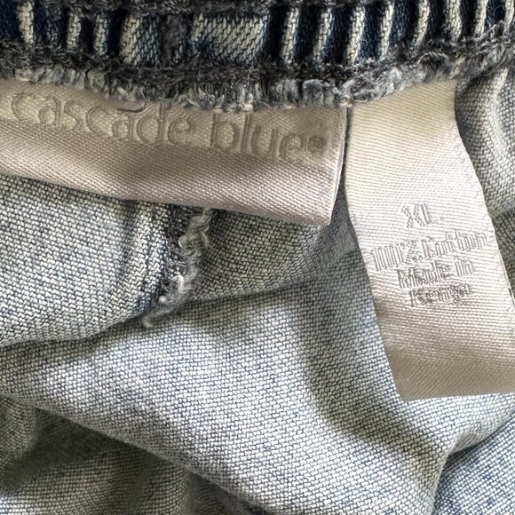 VINTAGE Cascade Blue Women's Light Blue Washed Shorts Size XL - Picture 10 of 10